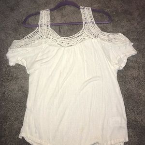 White Tank top/ Off the Shoulder top